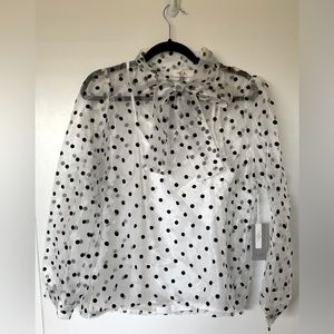Organza Polka Dot Blouse